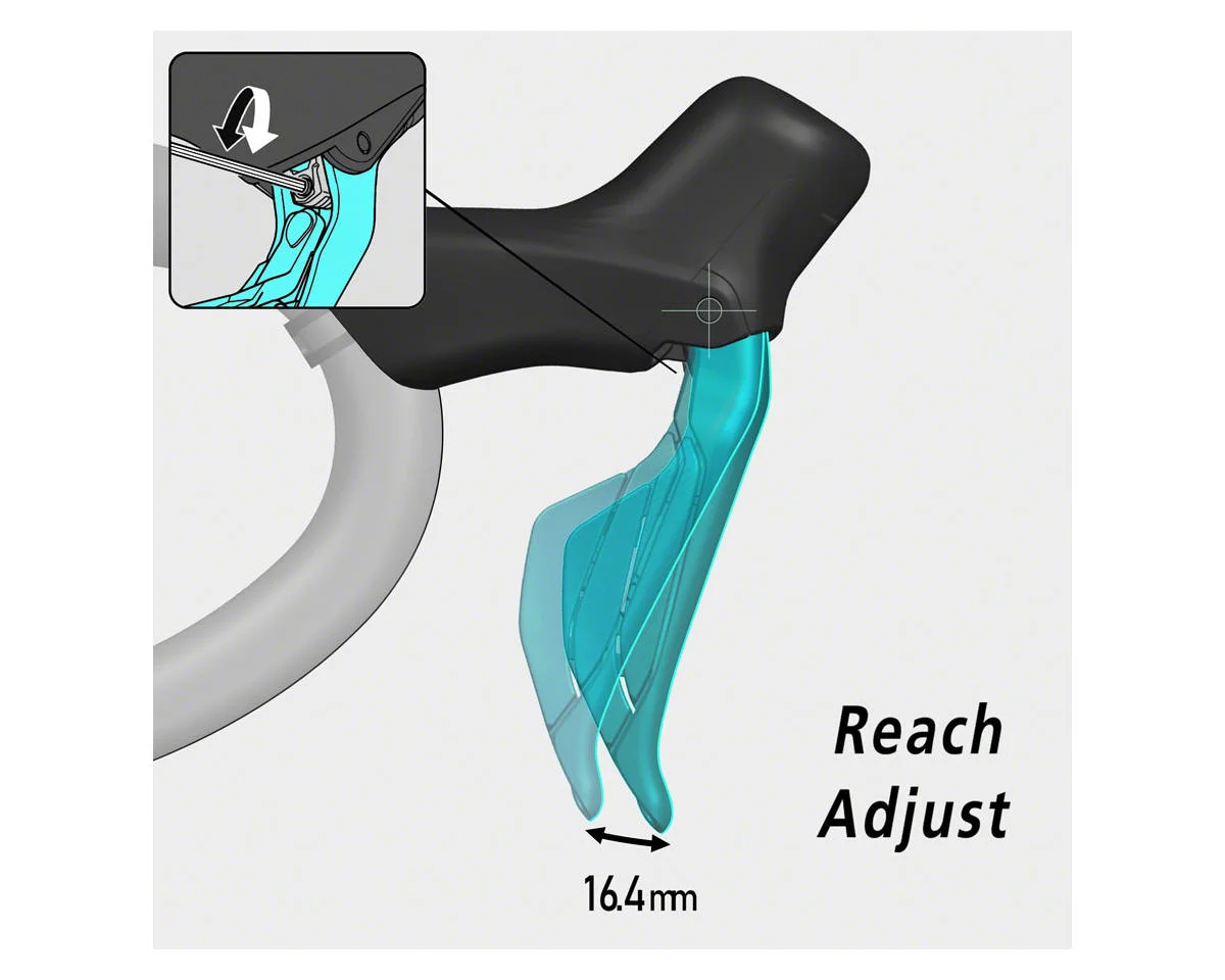 Shimano 105 Di2 ST-R7170 Hydraulic Shift/Brake Levers (Black) (Right) (12 Speed) (No Caliper) (Elect - view 4